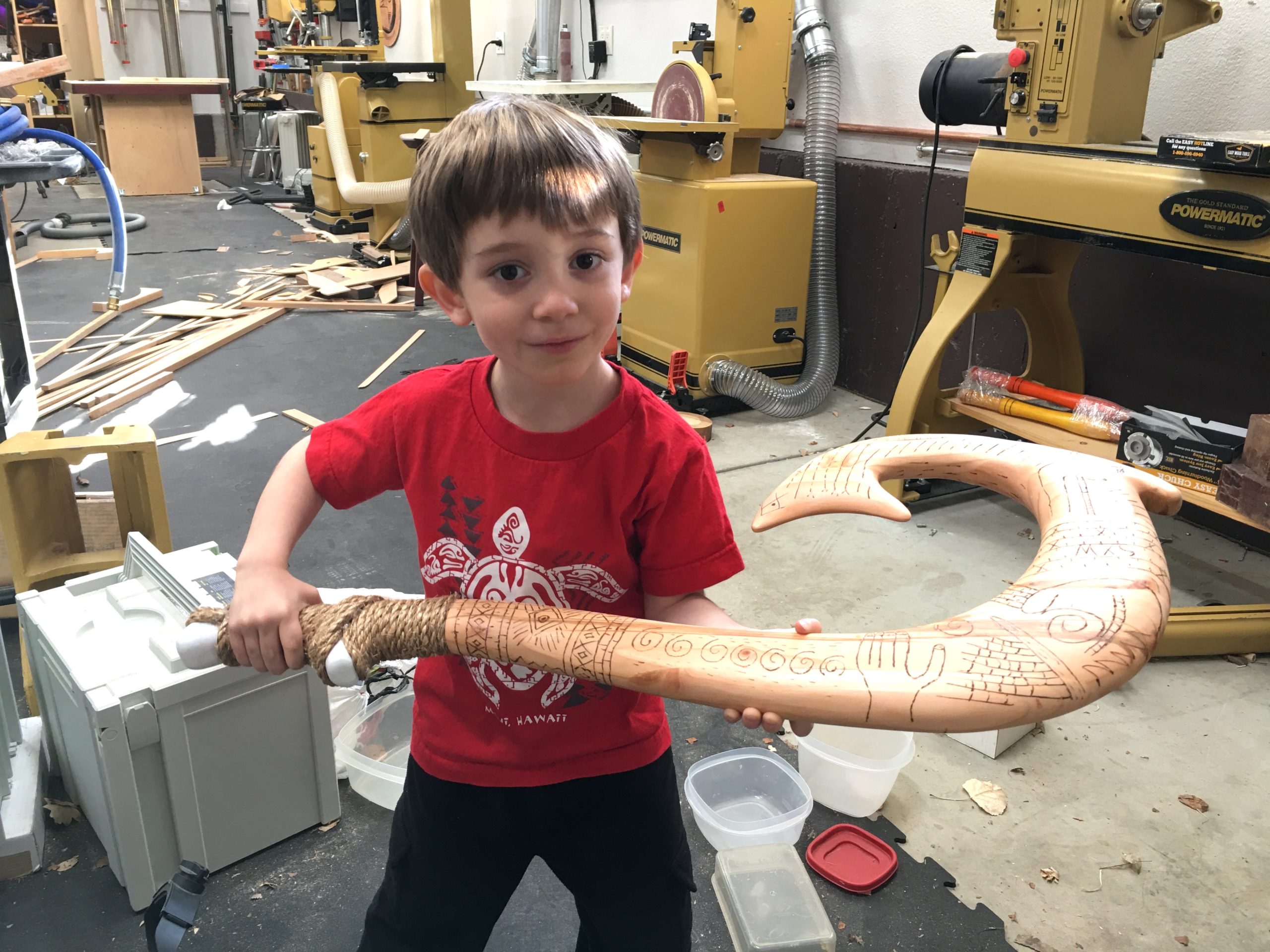 Make a Kid Size Maui's Hook From a 2x4 - The Wood Whisperer