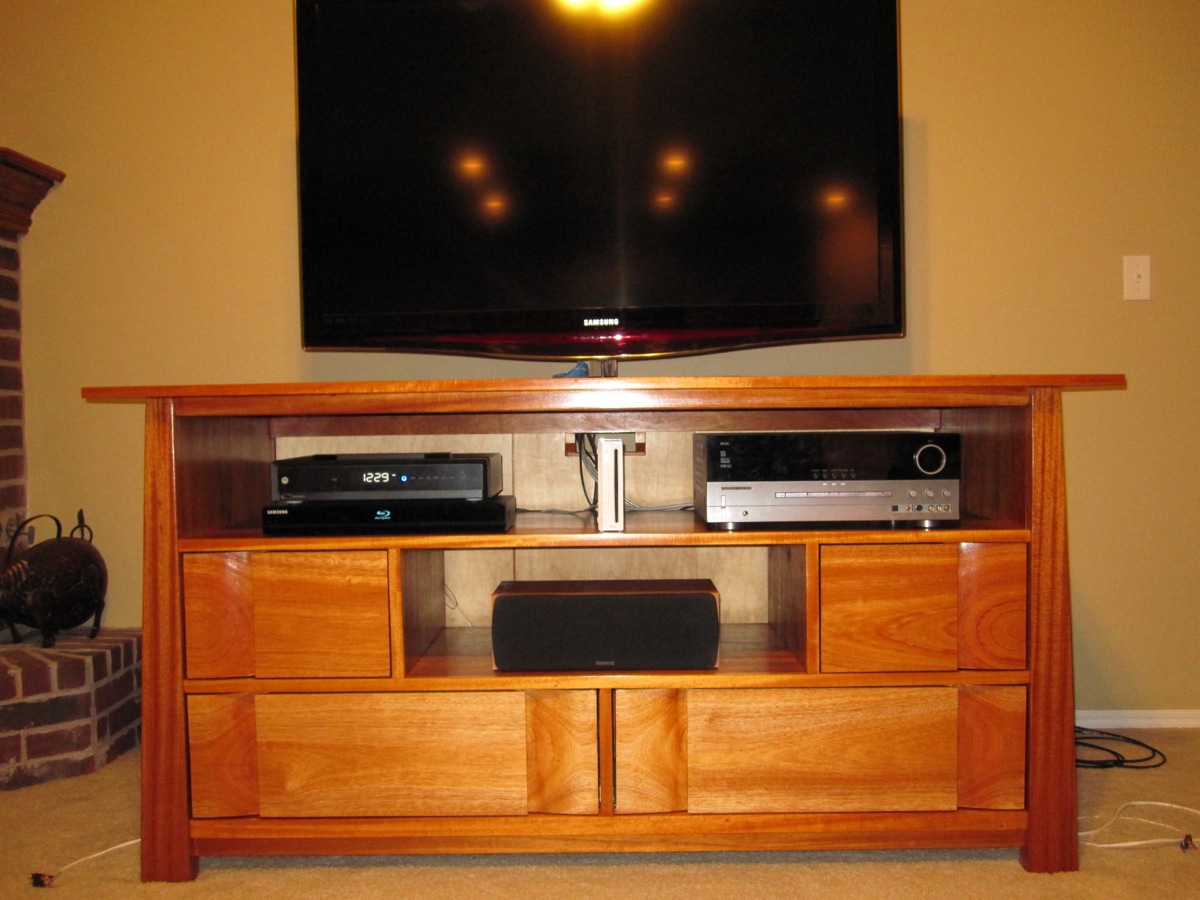 wooden tv stands plans