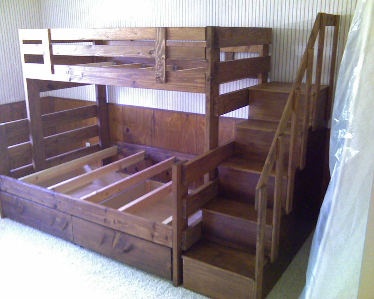 Todd S Custom Bunk Beds The Wood, Custom Bunk Beds With Stairs