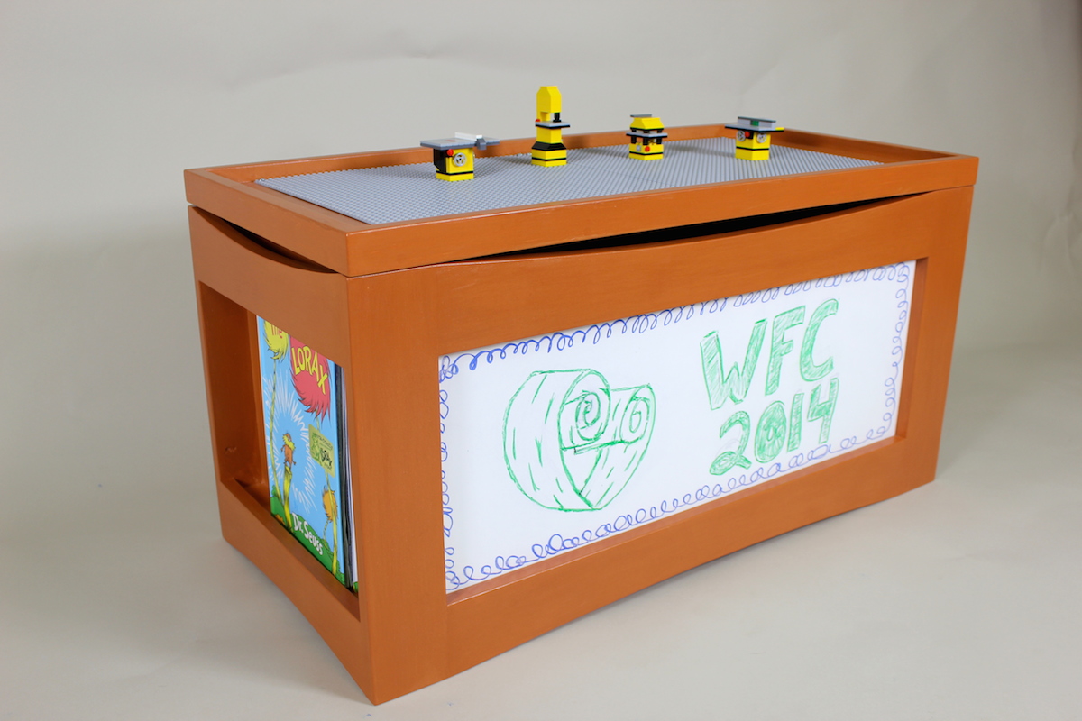 chalkboard toy chest