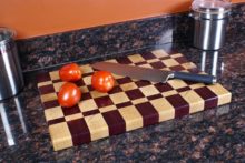 with Gradient Color Butcher Block Kitchen Chopping Cutting Board for Meat 