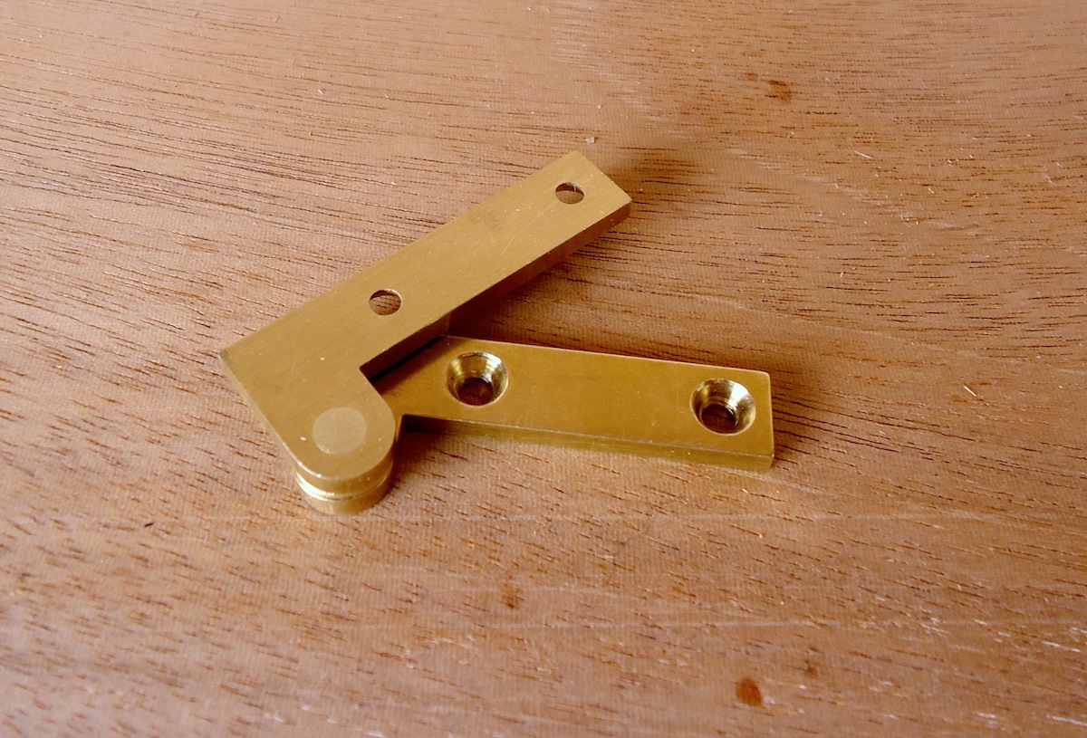 Making custom brass knife hinges 