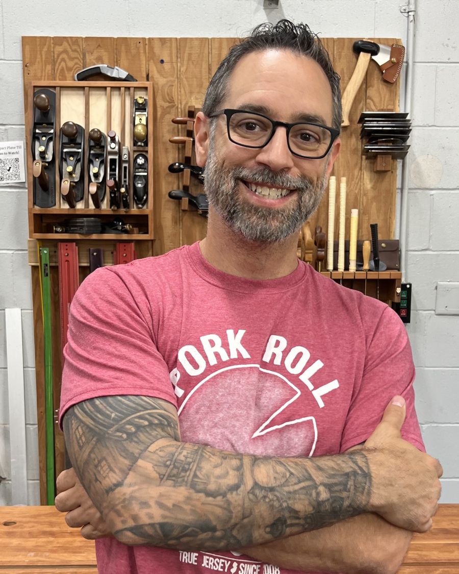 Marc Spagnuolo in the shop