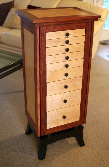 Tim S Jewelry Armoire The Wood Whisperer, Wooden Jewelry Armoire