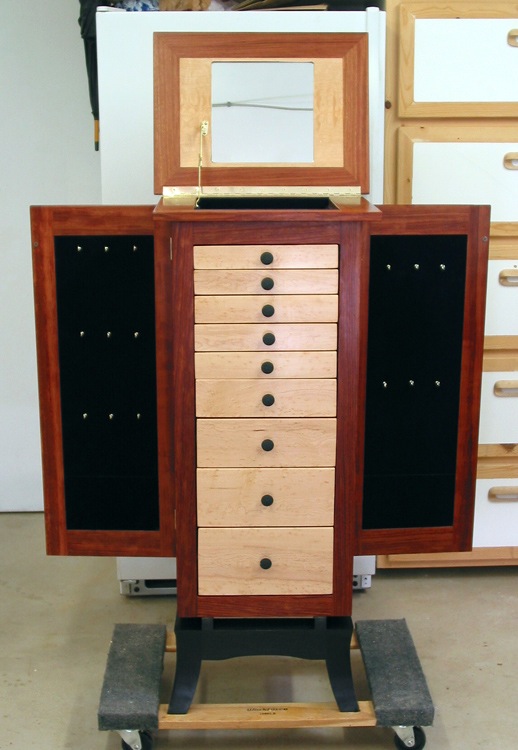Tim S Jewelry Armoire The Wood Whisperer, How To Build A Jewelry Armoire