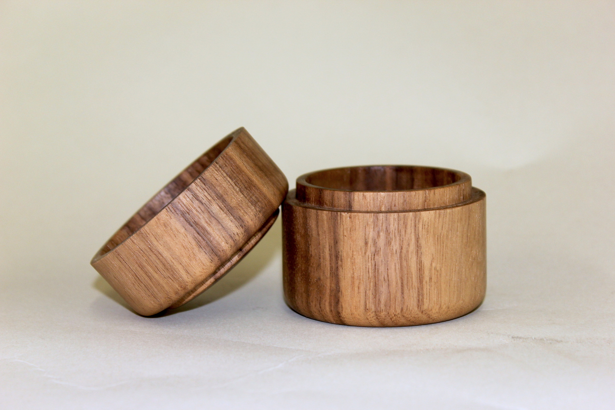 turned wood boxes